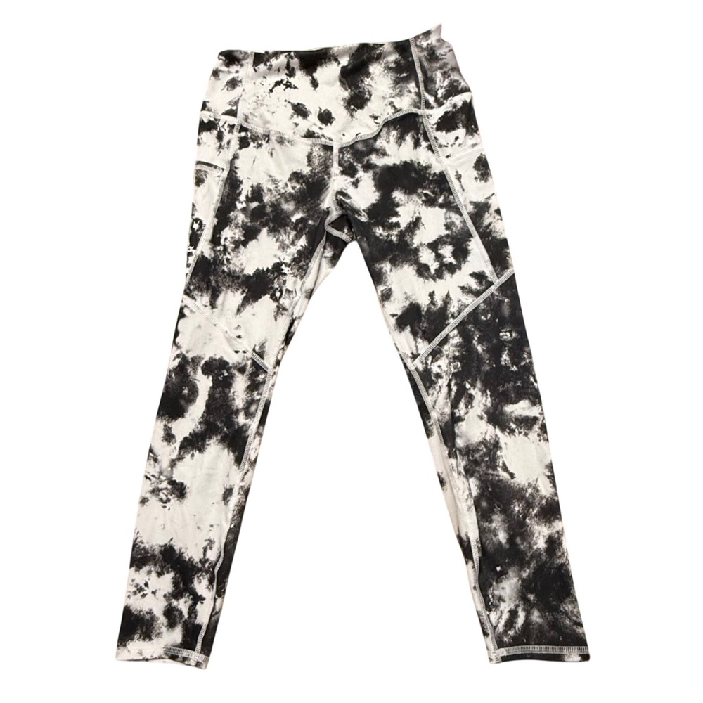 Evolution Creation Leggings High Waist Athletic Tie Dye Print Athleisure